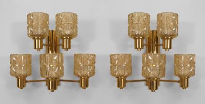 Hans Agne Jakobsson Pair of Swedish 1950s Wall Sconces