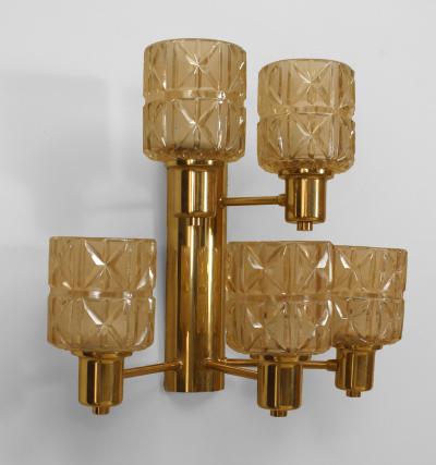 Hans Agne Jakobsson Pair of Swedish 1950s Wall Sconces