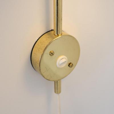 Hans Agne Jakobsson Pair of Vintage Hans Agne Jakobsson Adjustable Brass Scones C2796 1 Sweden 1970s