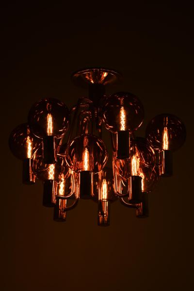 Hans Agne Jakobsson Rare Ceiling Lamp by Hans agne Jakobsson 1960s