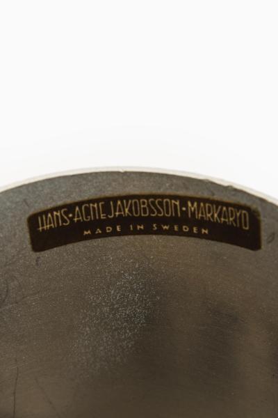 Hans Agne Jakobsson Rare Ceiling Lamp with Striking Geometric Frame by Hans agne Jakobsson 1960s