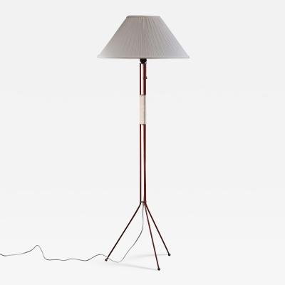 Hans Agne Jakobsson Red metal floor lamp