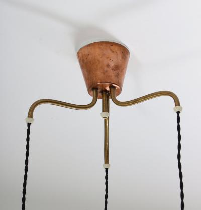 Hans Agne Jakobsson Scandinavian Mid Century Pendants Model T292 in Copper by Hans Agne Jakobsson