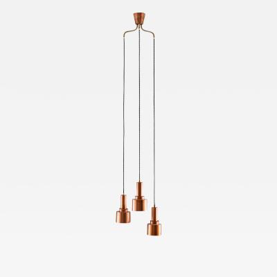 Hans Agne Jakobsson Scandinavian Mid Century Pendants Model T292 in Copper by Hans Agne Jakobsson
