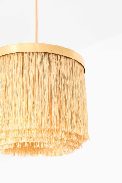 Hans Agne Jakobsson Scandinavian Modern Ceiling Lamp in Beige and Gold By Hans Agne Jakobsson 1965