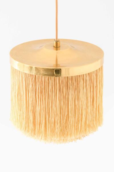 Hans Agne Jakobsson Scandinavian Modern Ceiling Lamp in Beige and Gold By Hans Agne Jakobsson 1965