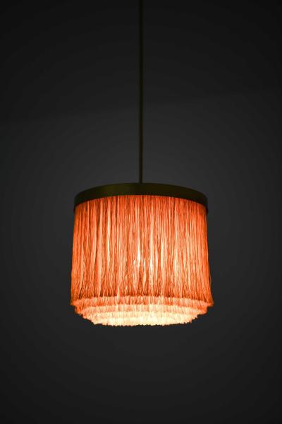 Hans Agne Jakobsson Scandinavian Modern Ceiling Lamp in Beige and Gold By Hans Agne Jakobsson 1965