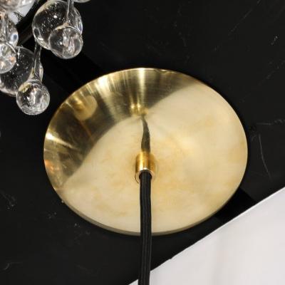 Hans Agne Jakobsson Set of 3 Mid Century Polished Brass Pendant Chandeliers by Hans Agne Jakobsson