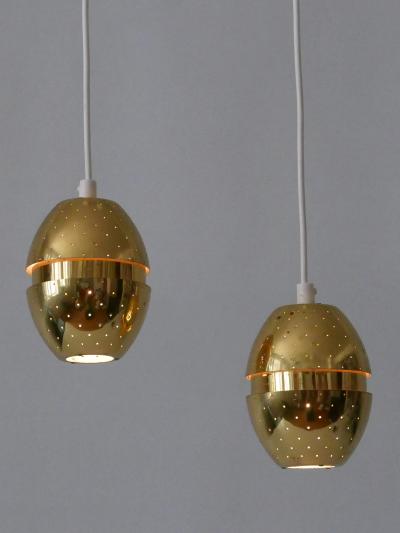 Hans Agne Jakobsson Set of Two Egg Pendant Lamps by Hans Agne Jakobsson for AB Markaryd Sweden