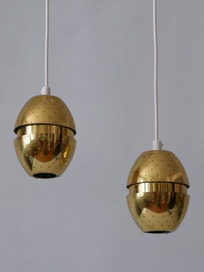 Hans Agne Jakobsson Set of Two Egg Pendant Lamps by Hans Agne Jakobsson for AB Markaryd Sweden