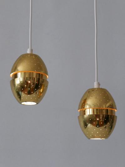 Hans Agne Jakobsson Set of Two Egg Pendant Lamps by Hans Agne Jakobsson for AB Markaryd Sweden
