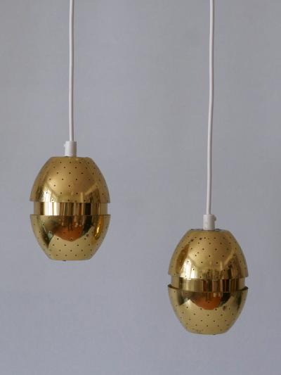 Hans Agne Jakobsson Set of Two Egg Pendant Lamps by Hans Agne Jakobsson for AB Markaryd Sweden