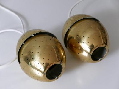 Hans Agne Jakobsson Set of Two Egg Pendant Lamps by Hans Agne Jakobsson for AB Markaryd Sweden