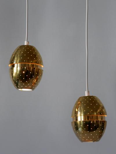 Hans Agne Jakobsson Set of Two Egg Pendant Lamps by Hans Agne Jakobsson for AB Markaryd Sweden