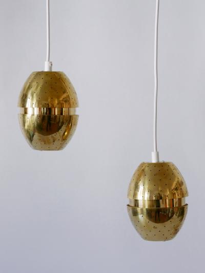 Hans Agne Jakobsson Set of Two Egg Pendant Lamps by Hans Agne Jakobsson for AB Markaryd Sweden