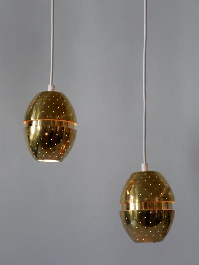 Hans Agne Jakobsson Set of Two Egg Pendant Lamps by Hans Agne Jakobsson for AB Markaryd Sweden