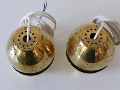 Hans Agne Jakobsson Set of Two Egg Pendant Lamps by Hans Agne Jakobsson for AB Markaryd Sweden