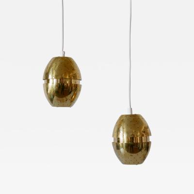 Hans Agne Jakobsson Set of Two Egg Pendant Lamps by Hans Agne Jakobsson for AB Markaryd Sweden