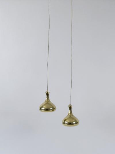 Hans Agne Jakobsson Set of Two Elegant Pendant Lamps by Hans Agne Jakobsson for AB Markaryd Sweden