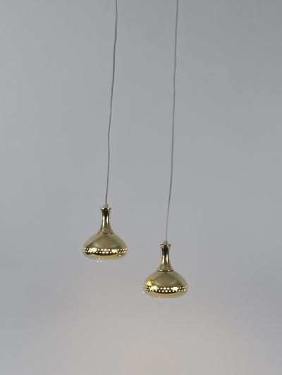 Hans Agne Jakobsson Set of Two Elegant Pendant Lamps by Hans Agne Jakobsson for AB Markaryd Sweden