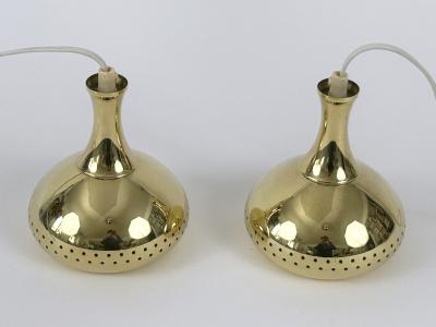 Hans Agne Jakobsson Set of Two Elegant Pendant Lamps by Hans Agne Jakobsson for AB Markaryd Sweden