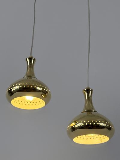 Hans Agne Jakobsson Set of Two Elegant Pendant Lamps by Hans Agne Jakobsson for AB Markaryd Sweden