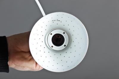 Hans Agne Jakobsson Small Pendants Flora in Perforated Brass by Hans Agne Jakobsson