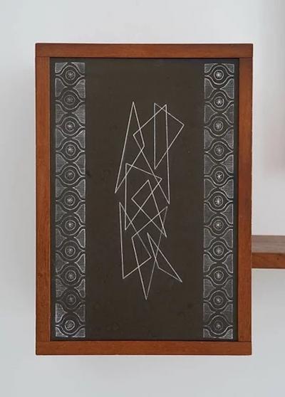 Hans Agne Jakobsson Swedish Hallway Shelf and Mirror in Teak by Hans Agne Jakobsson