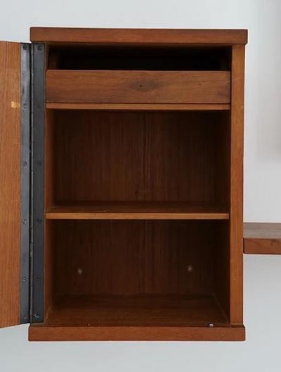 Hans Agne Jakobsson Swedish Hallway Shelf and Mirror in Teak by Hans Agne Jakobsson