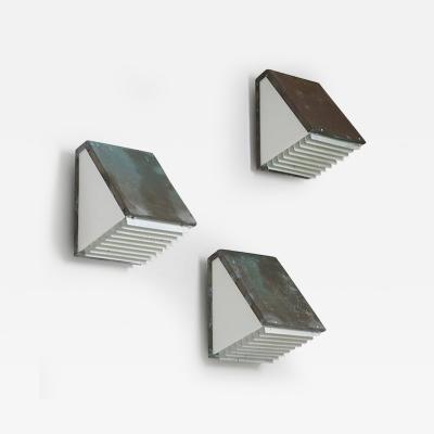 Hans Agne Jakobsson Swedish Outdoor Wall Lamps in Copper by Hans Agne Jakobsson