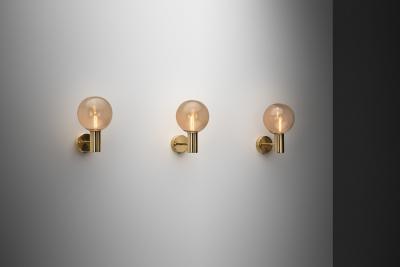 Hans Agne Jakobsson Three Hans Agne Jakobsson Model V 149 Wall Lamps for AB Markaryd Sweden 1960s