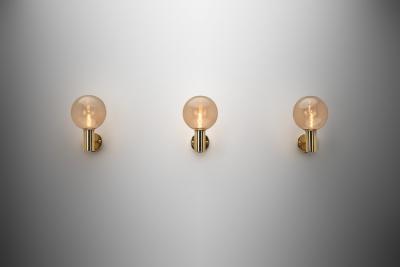Hans Agne Jakobsson Three Hans Agne Jakobsson Model V 149 Wall Lamps for AB Markaryd Sweden 1960s