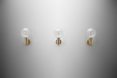 Hans Agne Jakobsson Three Hans Agne Jakobsson Model V 149 Wall Lamps for AB Markaryd Sweden 1960s