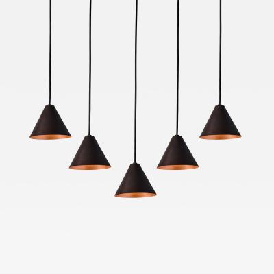 Hans Agnes Jokobsson Hans Agne Jakobsson Dark Brown Patinated Mini Tratten Outdoor Pendant