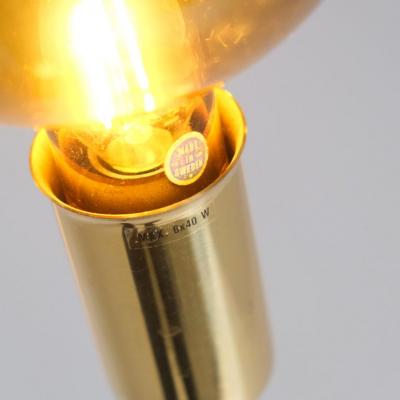 Hans Agnes Jokobsson Hans Agne Jakobsson Scandinavian Modern Brass Chandelier T372 6 AB Markaryd