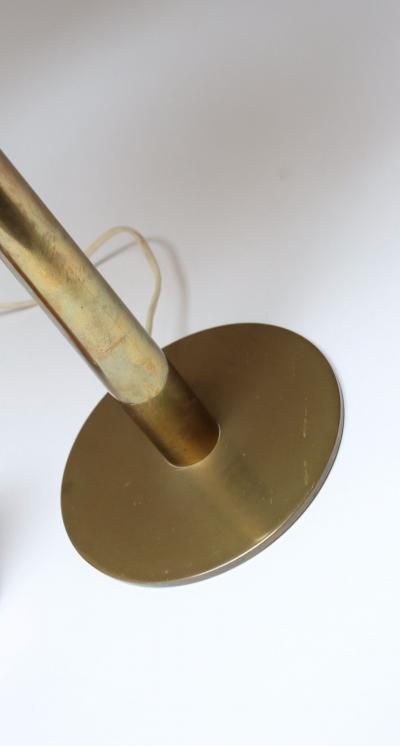 Hans Agnes Jokobsson Tall Swedish Modern Brass Table Lamp Model B66 by Hans Agne Jakobsson