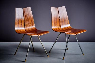 Hans Bellmann Pair of GA Chairs by Hans Bellmann Switzerland 1950s
