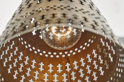 Hans Bergstr m Brass Wall Light by Hans Bergstr m Attr for Atelje Lyktan Sweden ca 1950s