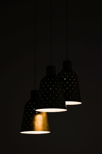 Hans Bergstr m Ceiling Lamp Model 40 by Hans Bergstr m 1940s