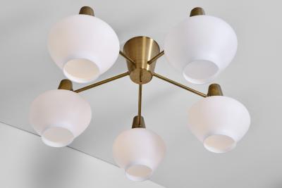 Hans Bergstr m Ceiling Lamp by Hans Bergstr m for Asea Sweden Mid 20th century