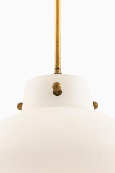 Hans Bergstr m Ceiling Lamp in Brass by Hans Bergstr m 1950s