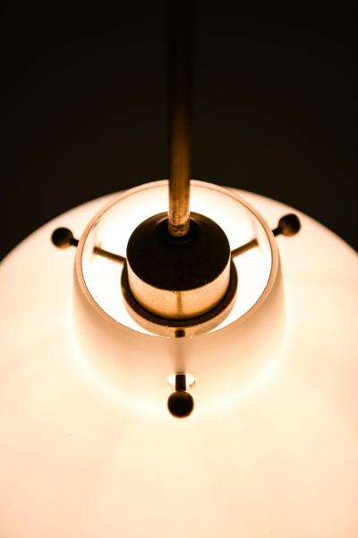 Hans Bergstr m Ceiling Lamp in Brass by Hans Bergstr m 1950s