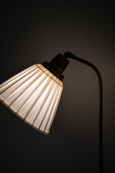 Hans Bergstr m Floor Lamp in Brass and Metal by Hans Bergstr m 1940s