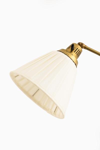 Hans Bergstr m Floor Lamp in Brass and Metal by Hans Bergstr m 1940s