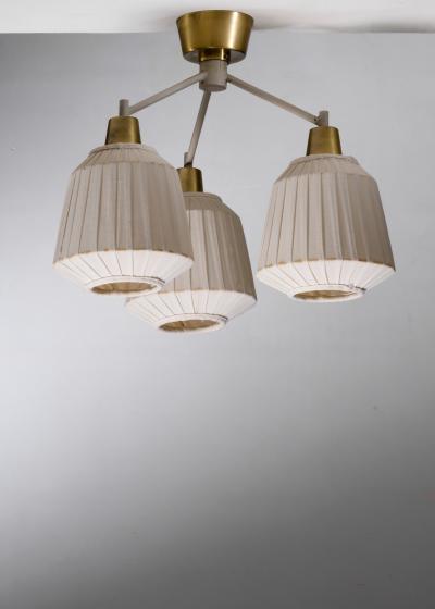 Hans Bergstr m Hans Bergstr m 3 arm chandelier
