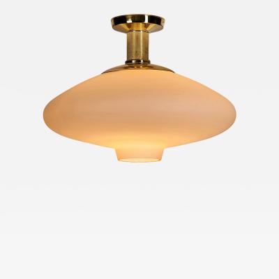Hans Bergstr m Hans Bergstr m Brass Ceiling Lamp for Atelj Lyktan Sweden Mid 20th Century