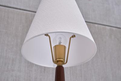 Hans Bergstr m Hans Bergstr m Table Lamp Model E1149 Brass and Elm ASEA Sweden 1940s