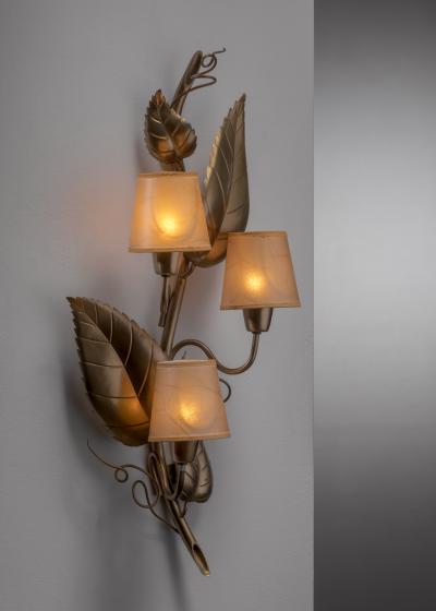 Hans Bergstr m Hans Bergstr m brass wall lamp
