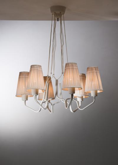 Hans Bergstr m Hans Bergstr m metal chandelier with six arms