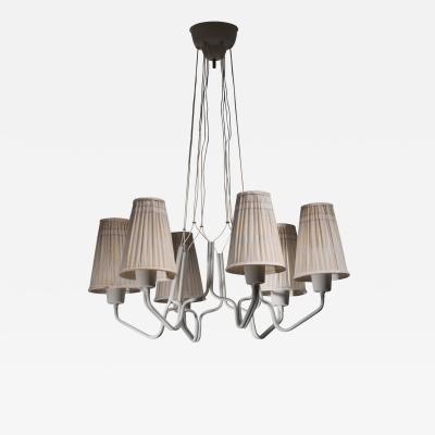 Hans Bergstr m Hans Bergstr m metal chandelier with six arms